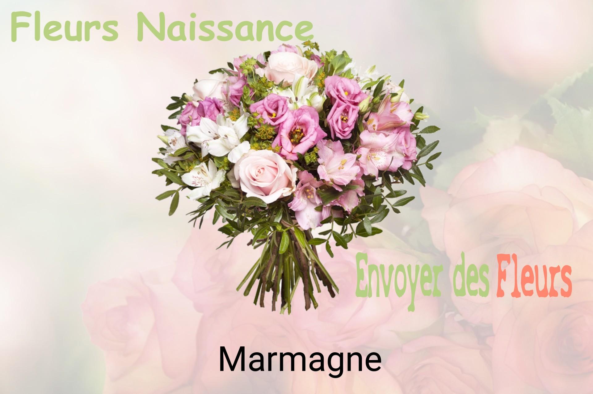 Bouquet de fleurs de naissance livré à Marmagne